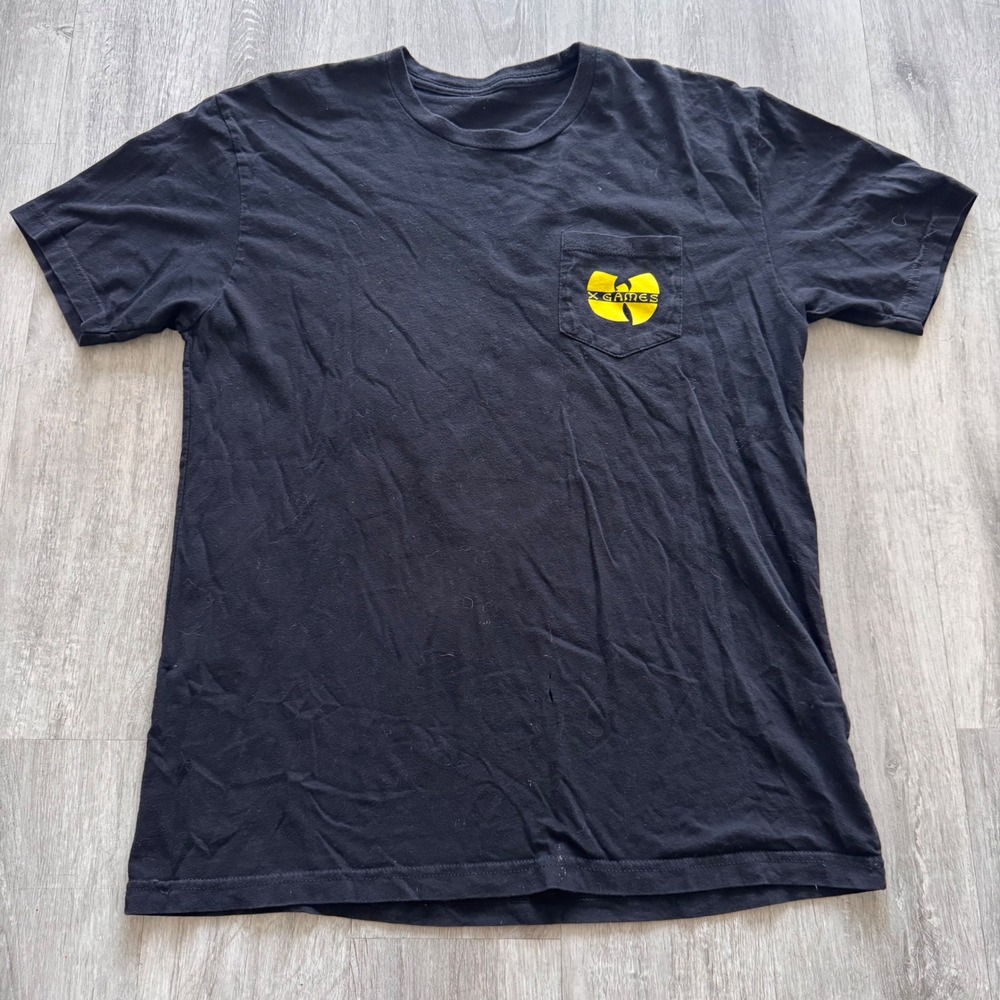 Wu-Tang Clan X Games Minneapolis 2019 Protect Ya Deck Pocket Shirt Black Mens L
